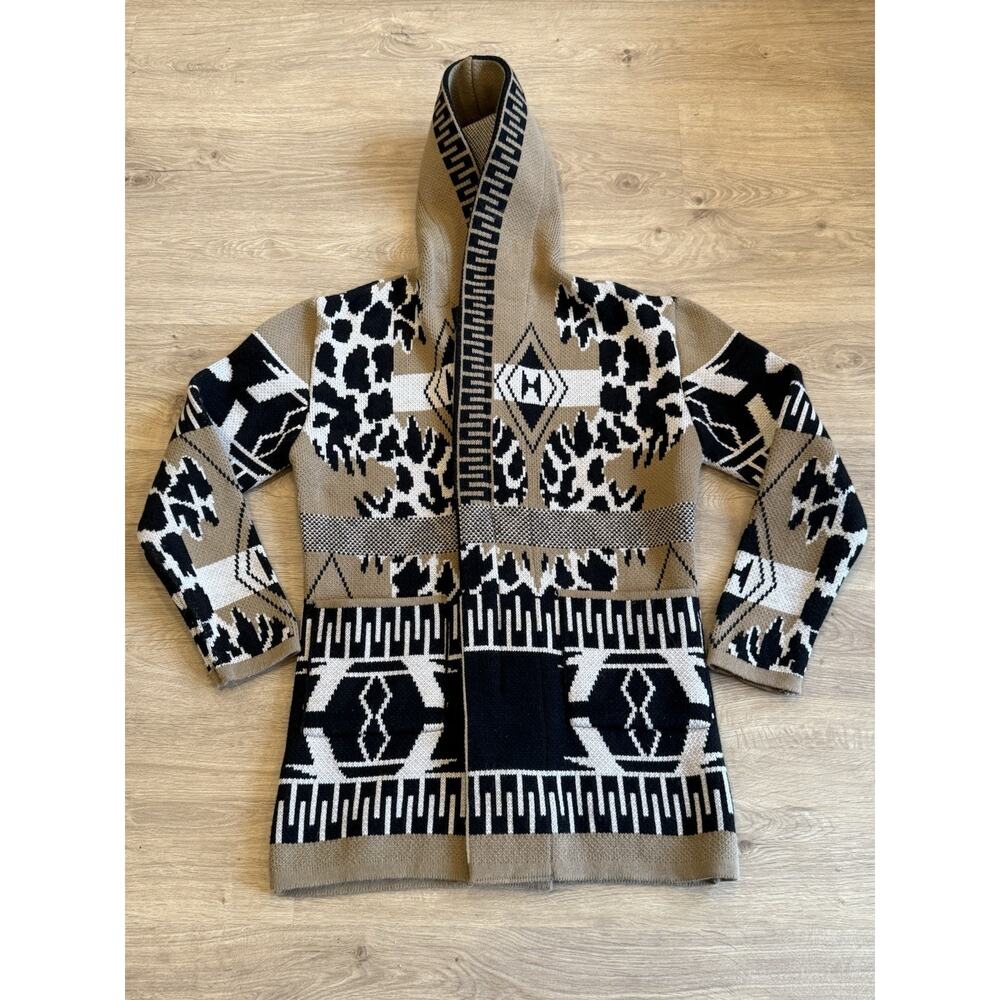 Men’s Cardigan - Leopard Size L One In A Million Made In Turkey